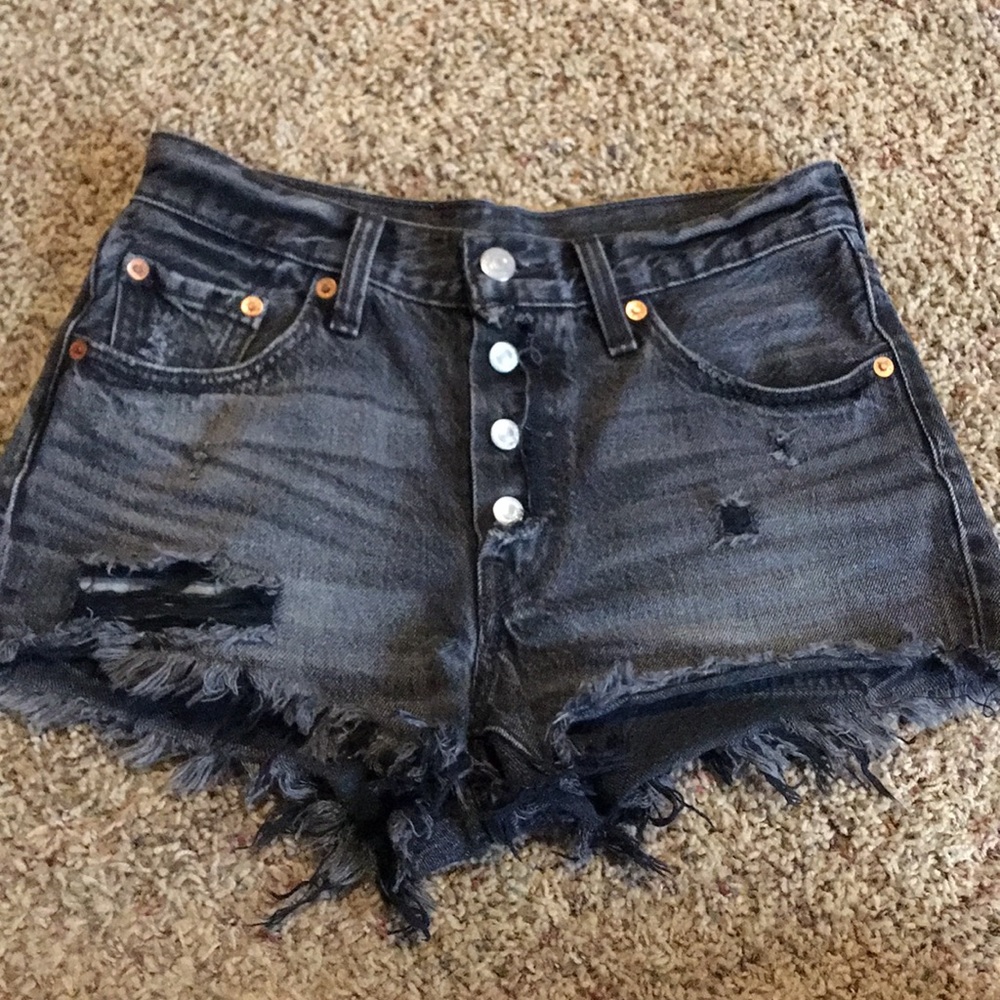 Levi 501 denim cutoff shorts